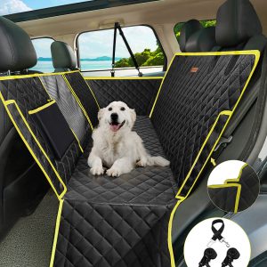 Pets Back Seat Protector for Cars Trucks SUVs - Yellow